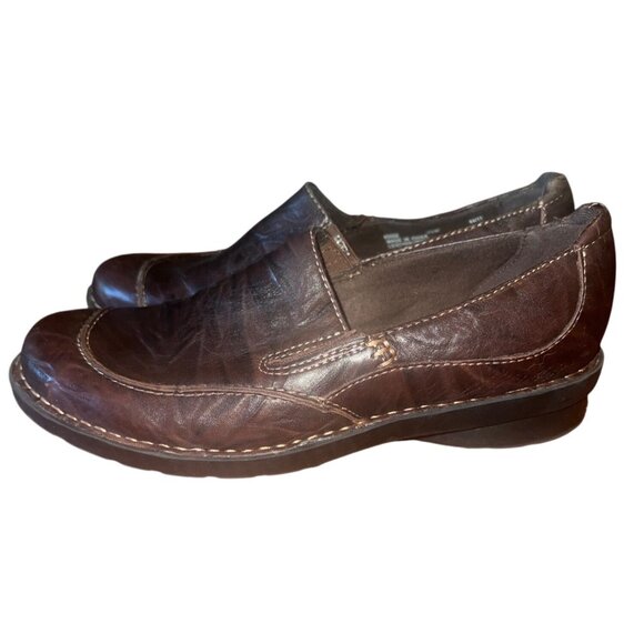 Clarks Bendables Womens Brown Leather Slip-On Loafers Size 7.5W‎ - Picture 3 of 7
